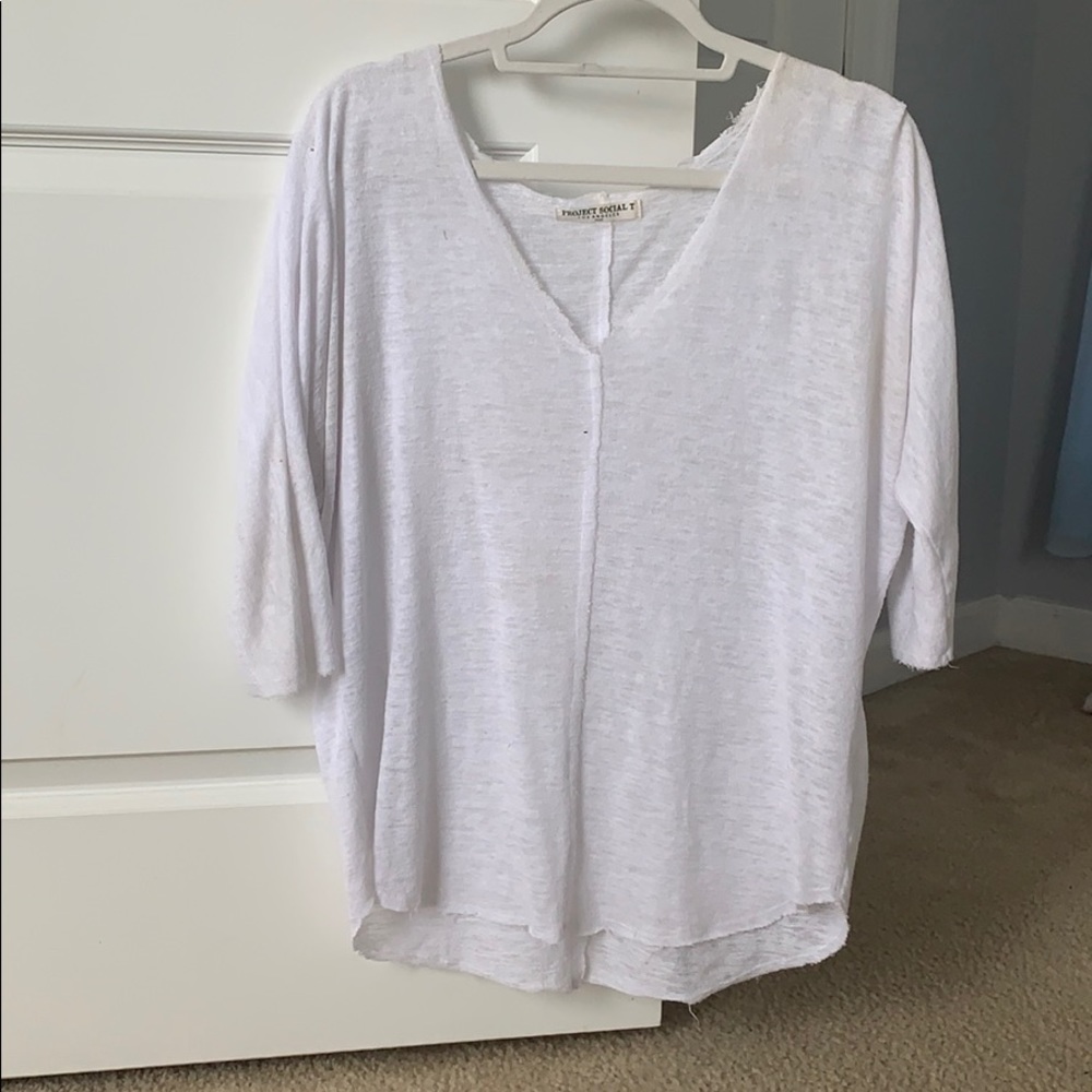 South Moon Under White, Flowy Shirt